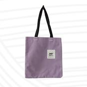 Light Purple and White Hearts Tote Bag image