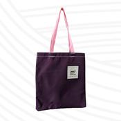 Deep Purple and Grey Colourblock Tote Bag image