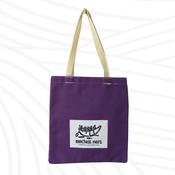 Purple and Pink Bunny Theme Tote Bag image