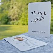 Departing Birds - Wallet Memorial Card MPW-39