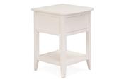 Coolmore White 1 Drawer Bedside Table image