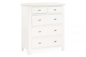 Alaska White 5 Drawers Chest image