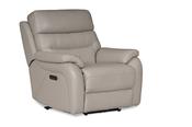 Pearson Grey Leather Armchair Electric Recliner image