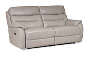 Pearson Grey Leather 3 Seater Electric Recliner Sofa image