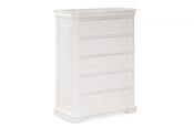 Farah White 5 Drawers Chest image