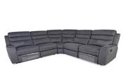 Pearl Charcoal Fabric Medium Corner Recliner Sofa image