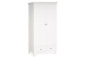 Alaska White 2 Drawer 2 Door Wardrobe image
