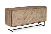 Luna Whitewash 3 Door Sideboard image