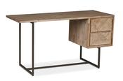 Luna Whitewash 2 Drawer Desk image