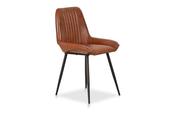 Grier Brown Leather Dining Chair image