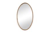Oval Brass Mirror 102x67cm image