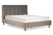 Tahoe Grey Velvet King 5' Bed Frame image