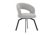 Provence Grey Fabric Swivel Dining Chair image