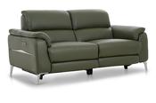 Taylor Green Leather 3 Seater Electric Recliner with Head Tilt image