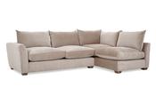 Chicago Cream Fabric Corner Sofa - Right Hand Facing image
