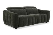 Bohemia Green Fabric Electric Recliner Sofa - 3 Seater with Head Tilt image
