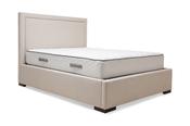Boutique Taupe Fabric Double 4'6' Split-Base Storage Bed image