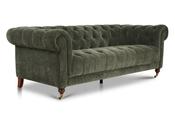 Oxford Green Fabric Sofa - 3 Seater image