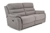 Presley Grey Fabric Electric Recliner Sofa - 3 Seater image