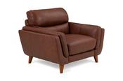Bianca Brown Leather Armchair image
