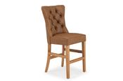 Santino Brown Leather Bar Stool image