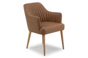 Jane Brown Leather Dining Chair image