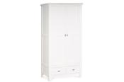 Alaska White 2 Drawer 2 Door Wardrobe image