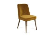 Alonso Gold Velvet Dining Chair Grey Leg-Outlet