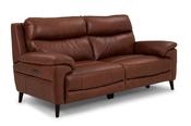 Anderson Brown Leather Electric Recliner Sofa - 3 Seater