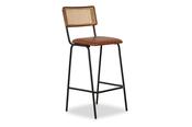 Araujo Brown Leather Bar Stool image