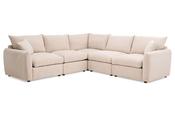 Aura Cream Fabric Universal Corner