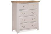 Bellevue Light Grey 5 Drawers Chest image