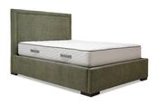 Boutique Green Fabric King 5' Split-Base Storage Bed