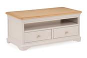 Brighton Light Grey Oak 2 Drawers Coffee Table image