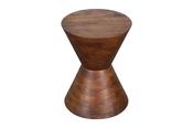 Burrow Hourglass Side Table Walnut Finish