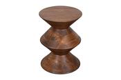 Burrow Zig Zag Side Table Walnut Finish image