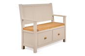 Caravel Light Grey Oak 2 Drawers Bench image