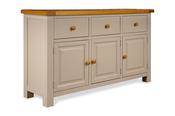 Caravel Light Grey Oak 3 Doors Sideboard image