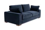Casa Navy Fabric Sofa - 3 Seater