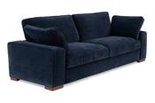 Casa Navy Fabric Sofa -4 Seater