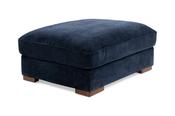 Casa Navy Fabric Footstool