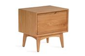 Charlie Oak 1 Drawer Bedside Table image