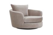 Chicago Cream Fabric Cuddler Swivel Chair image