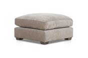 Chicago Cream Fabric Footstool