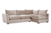 Chicago Cream Fabric Corner Sofa - Right Hand Facing image