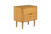 Copenhagen Oak 2 Drawers Bedside Table