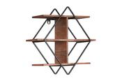 Diamond Wooden Base Wall Shelf image
