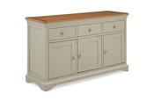Brighton Sage Grey Oak 3 Drawers 3 Doors Sideboard image