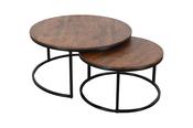 Dusk Large Nest of 2 Tables Round