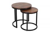 Dusk Small Nest of 2 Round Tables image